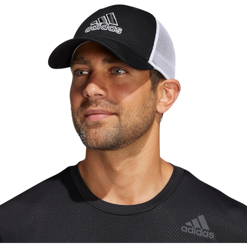 adidas Men's Mesh Back Structured Low Crown Snapback Adjustable Fit Cap - Image 5
